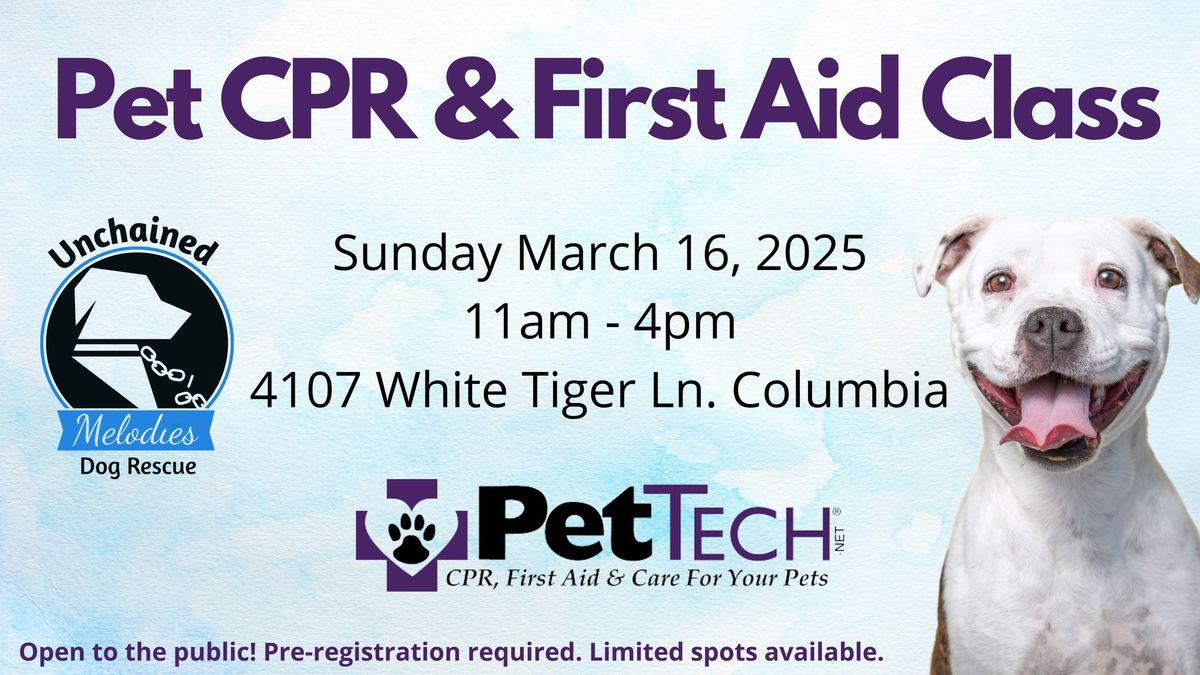 Pet CPR & First Aid Class