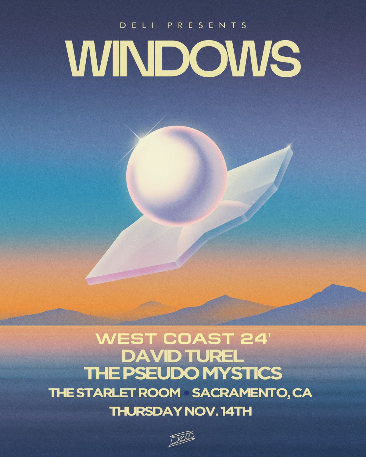 Windows at The Starlet Room with The Pseudo Mystics and David Turel