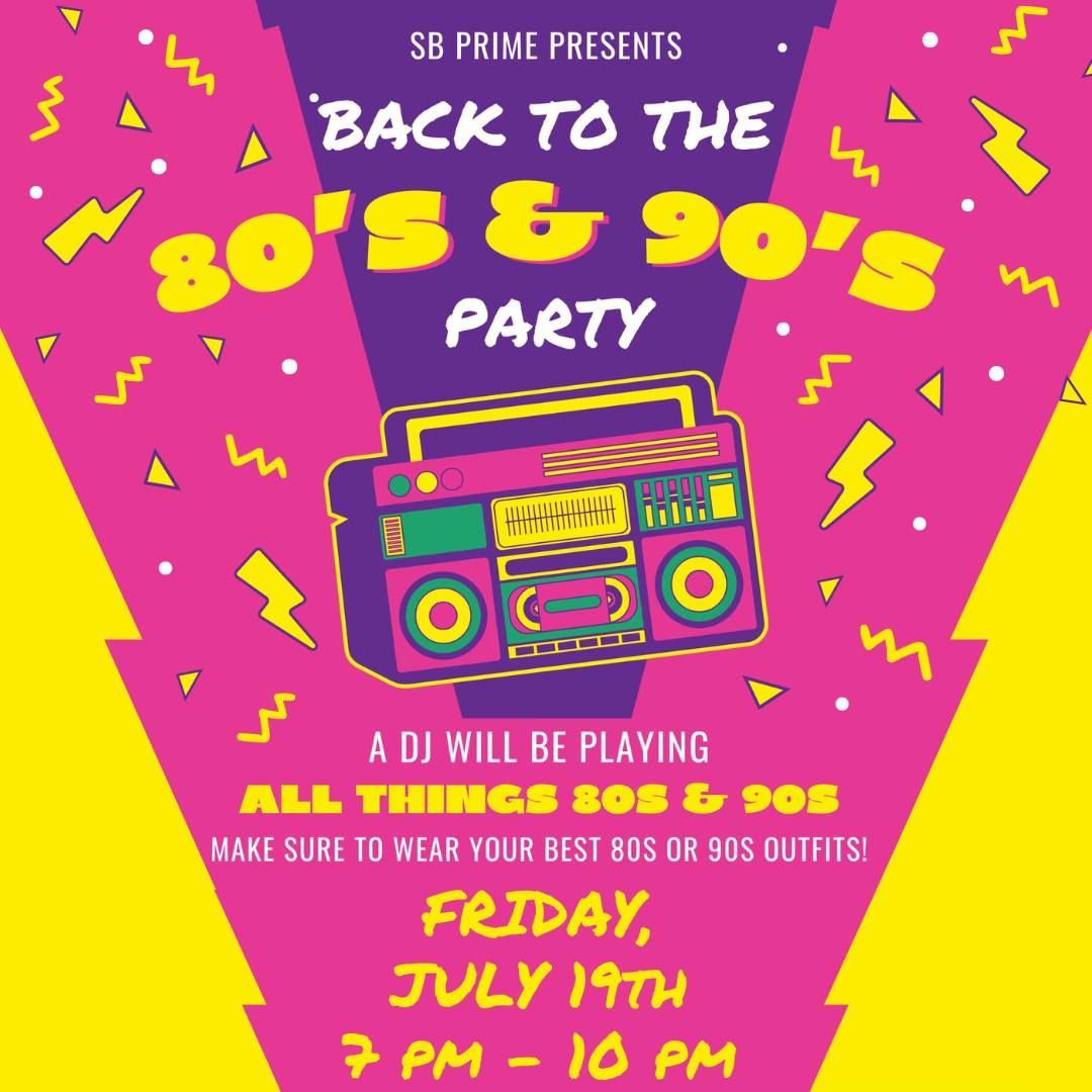 Back to the 80s & 90s Party