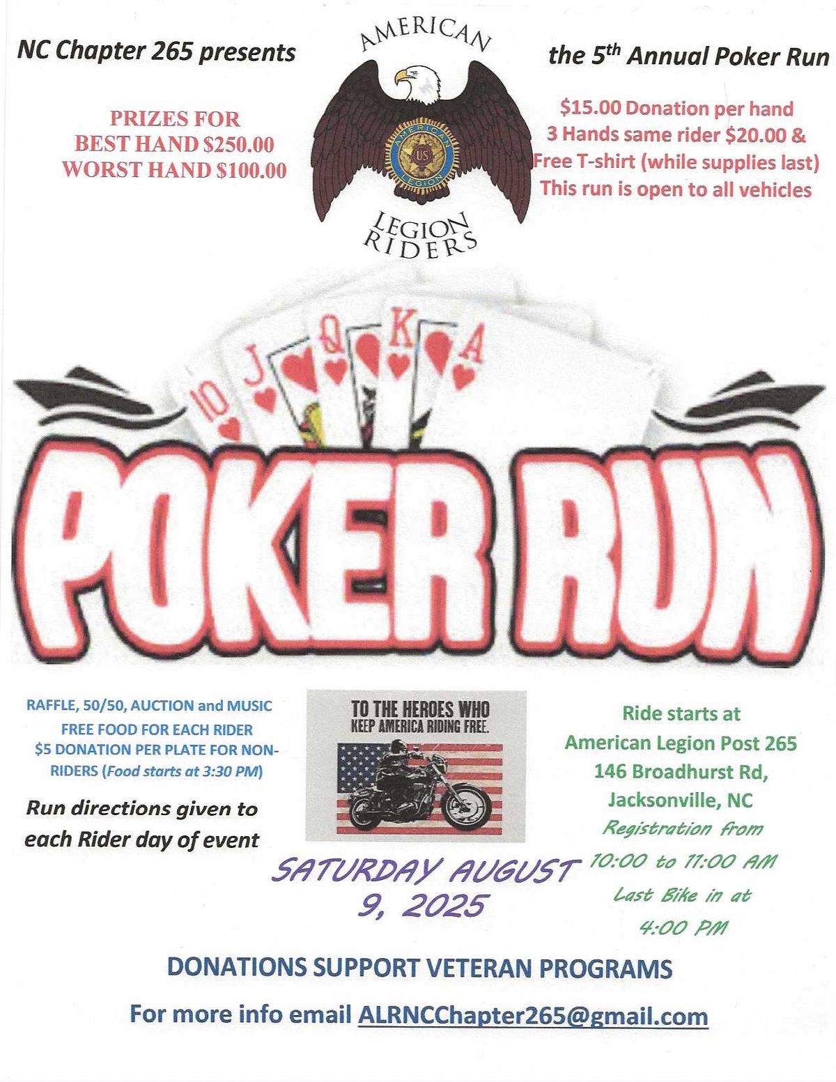  NC ALR 265 5th Annual Poker Run 