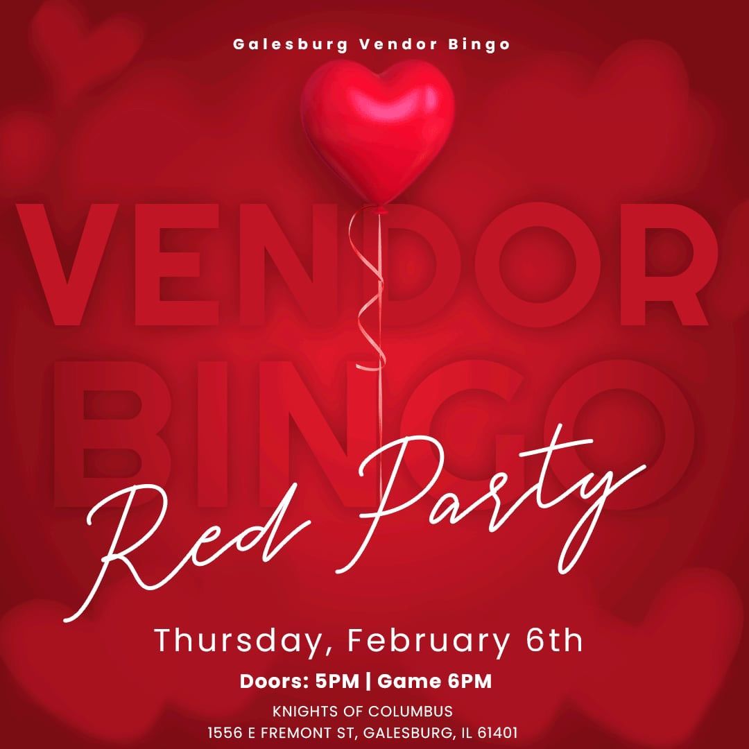 Vendor Bingo Galesburg February 