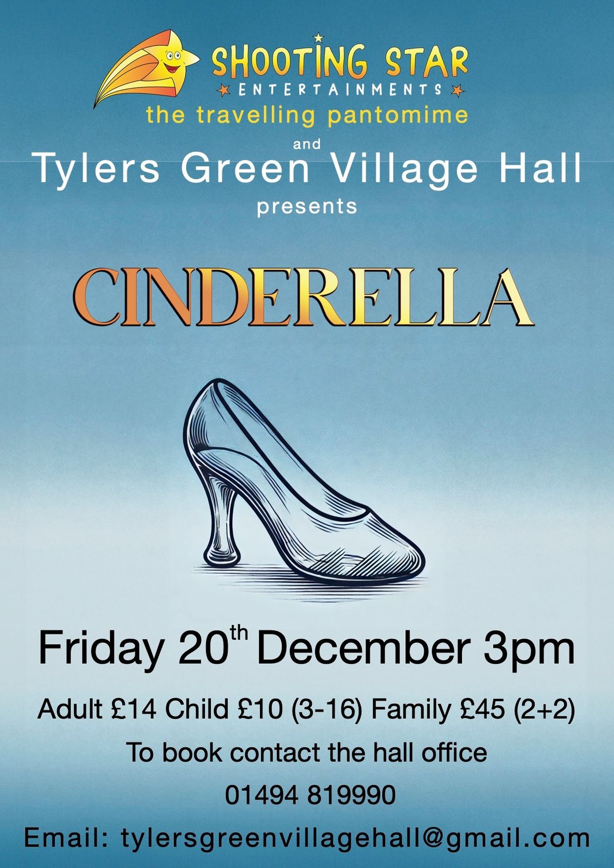 Cinderella Panto at Tyler's Green Village Hall