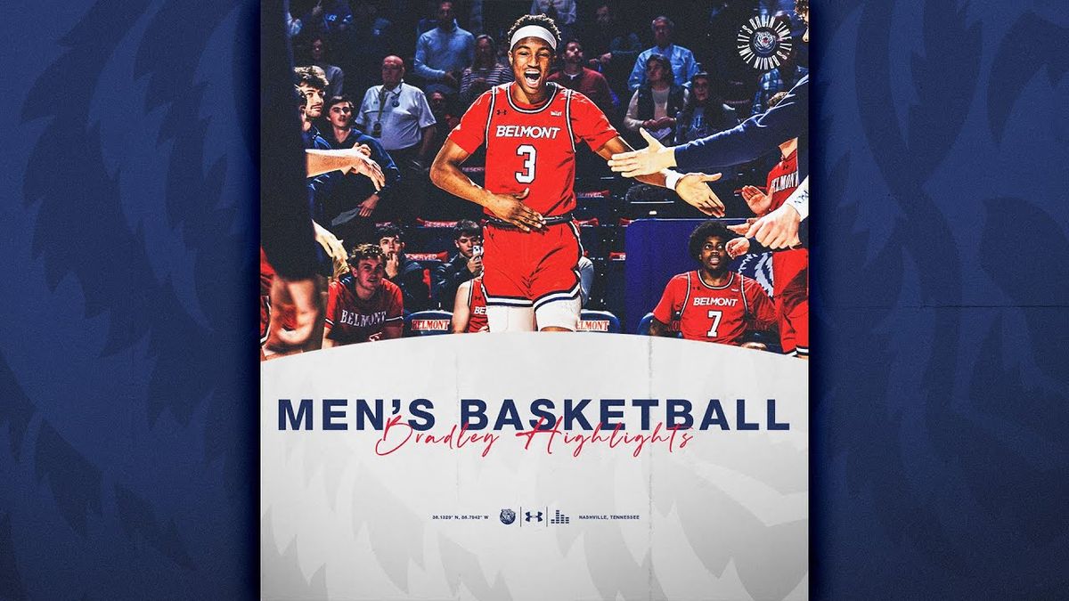 Belmont Bruins at Bradley Braves Mens Basketball at Peoria Civic Center - Carver Arena