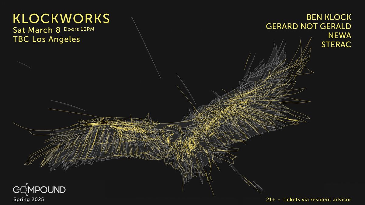 COMPOUND x KLOCKWORKS: Ben Klock, Gerard Not Gerald, Newa, and Sterac