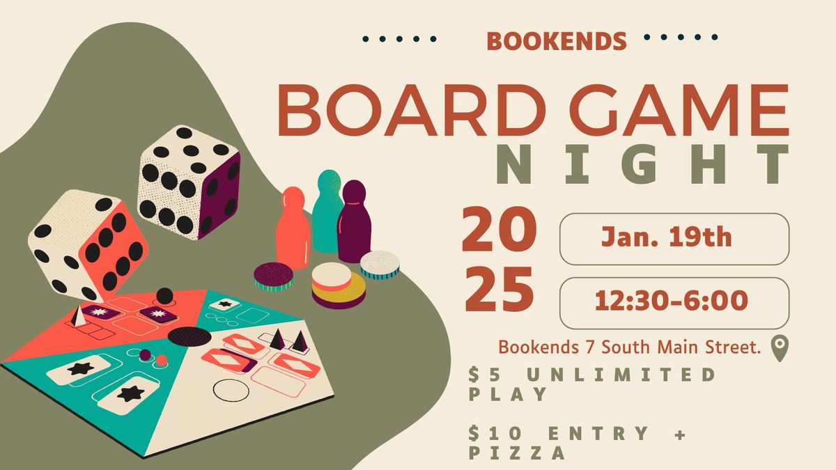 Bookends Board Game Day