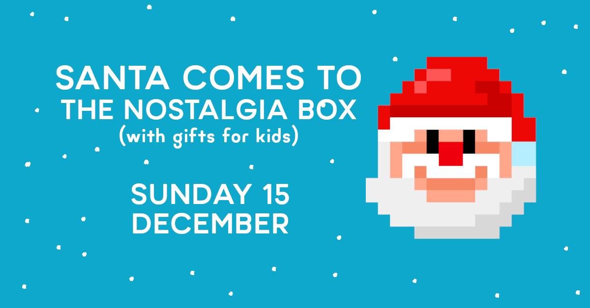 Santa visits Nostalgia Box (with gifts)