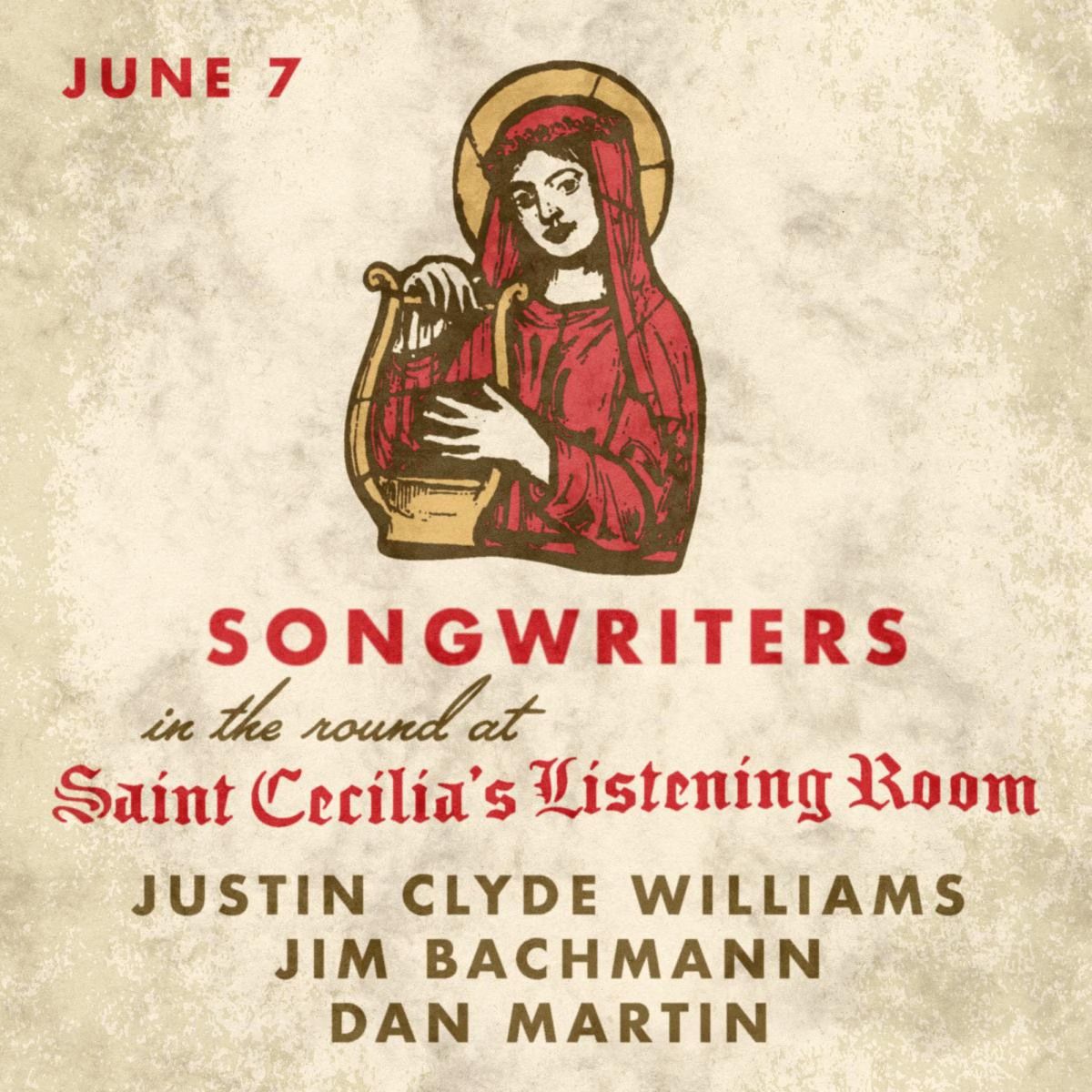 Songwriters in the Round - Justin Clyde Williams, Jim Bachmann, and Dan Martin