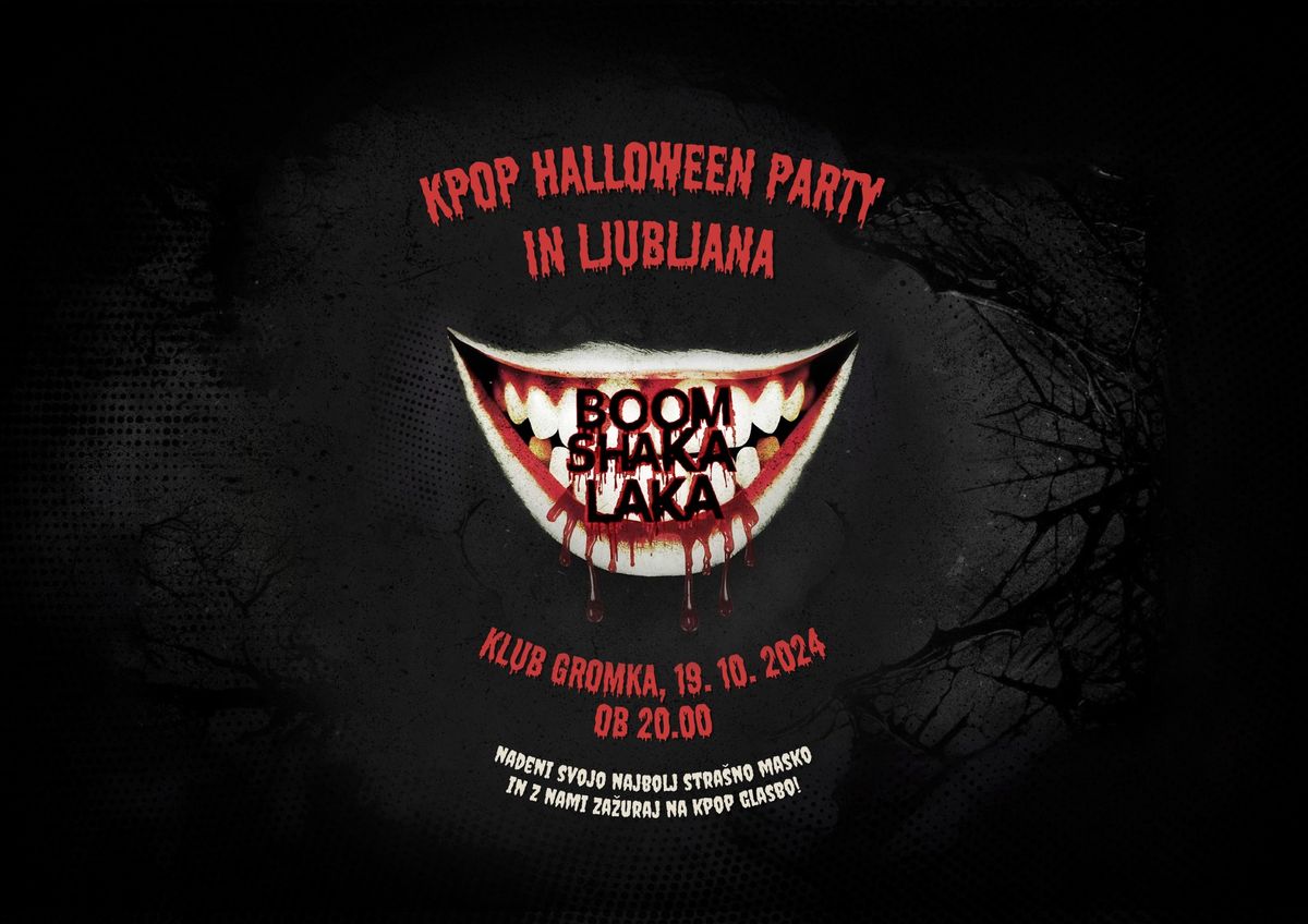 Halloween KPOP \u017eur: BOOM Shaka Laka v Ljubljani