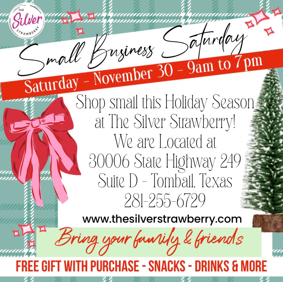 Small Business Saturday Shopping Event at The Silver Strawberry