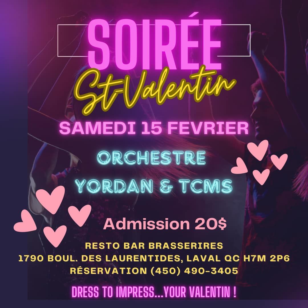 PARTY ST VALENTIN AVEC YORDAN & THE CUBAN MARTINEZ SHOW