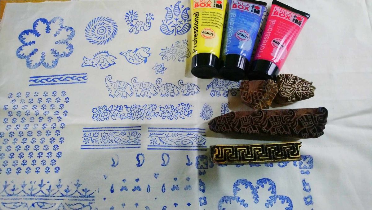 Indian Block Printing Workshop - for adults