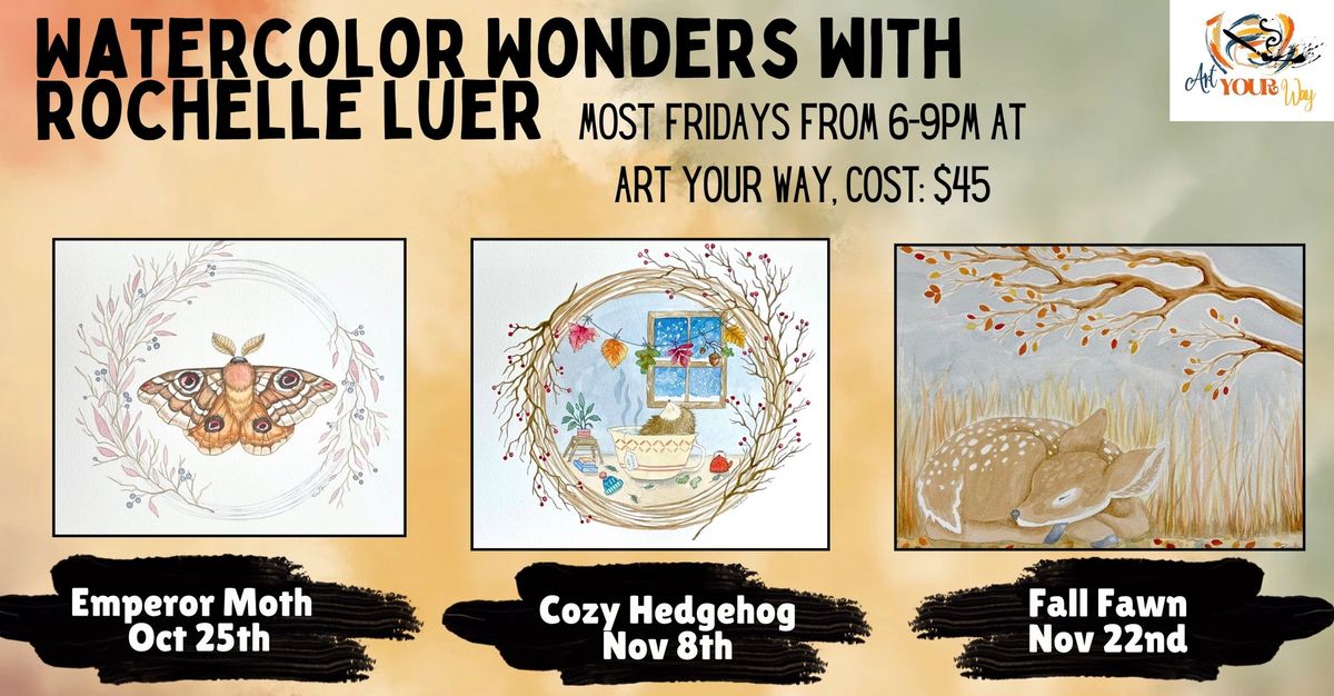 Watercolor Wonders: November's Classes 