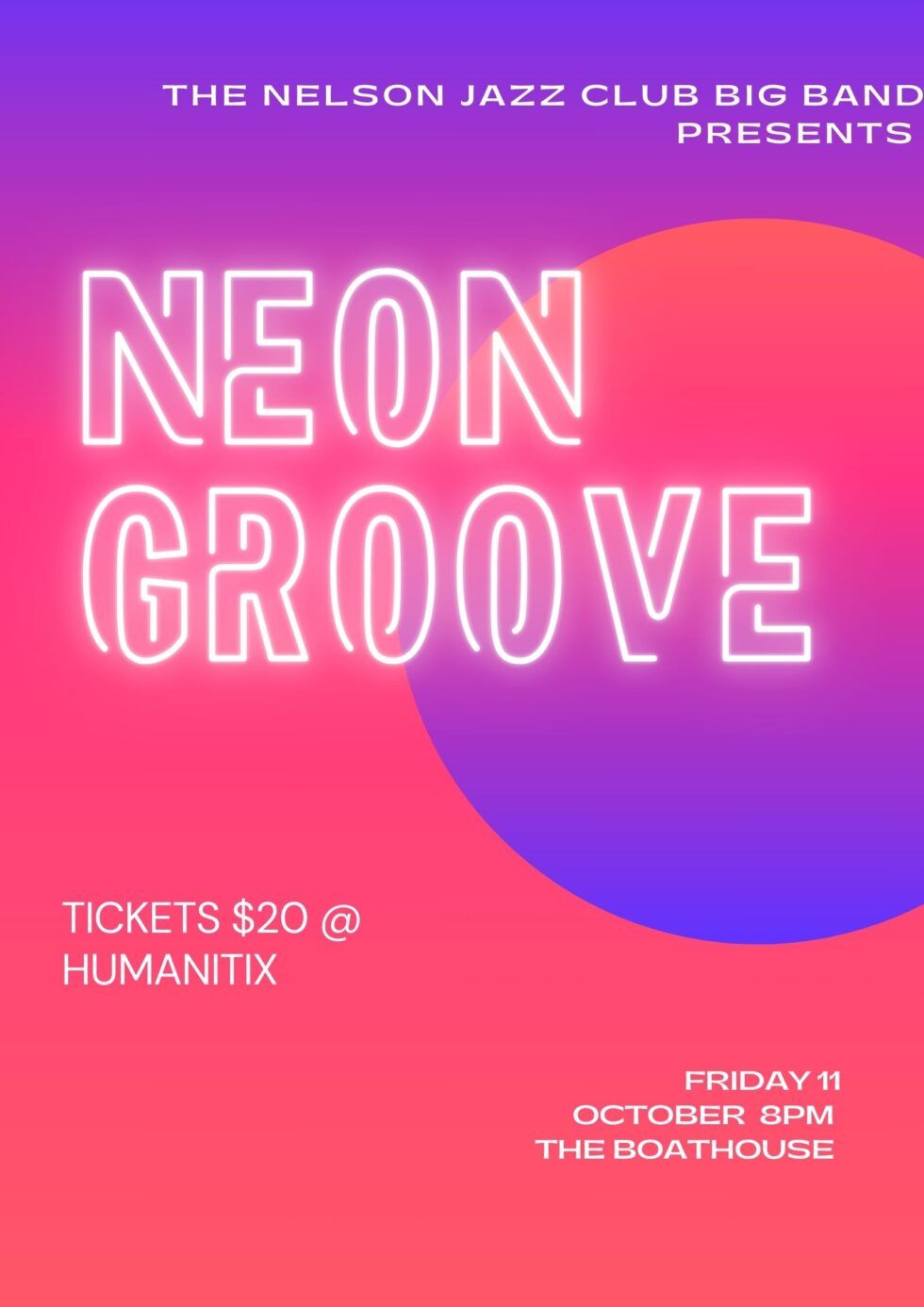 Neon Groove with The Nelson Big Band