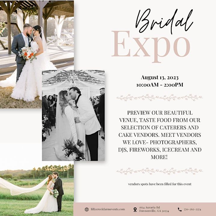 Lilly Creek Farm August Bridal Expo 2023, Lilly Creek Farm, Dawsonville