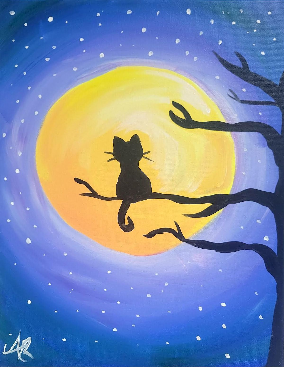 Creative Canvas for Kids - Moonlit Cat