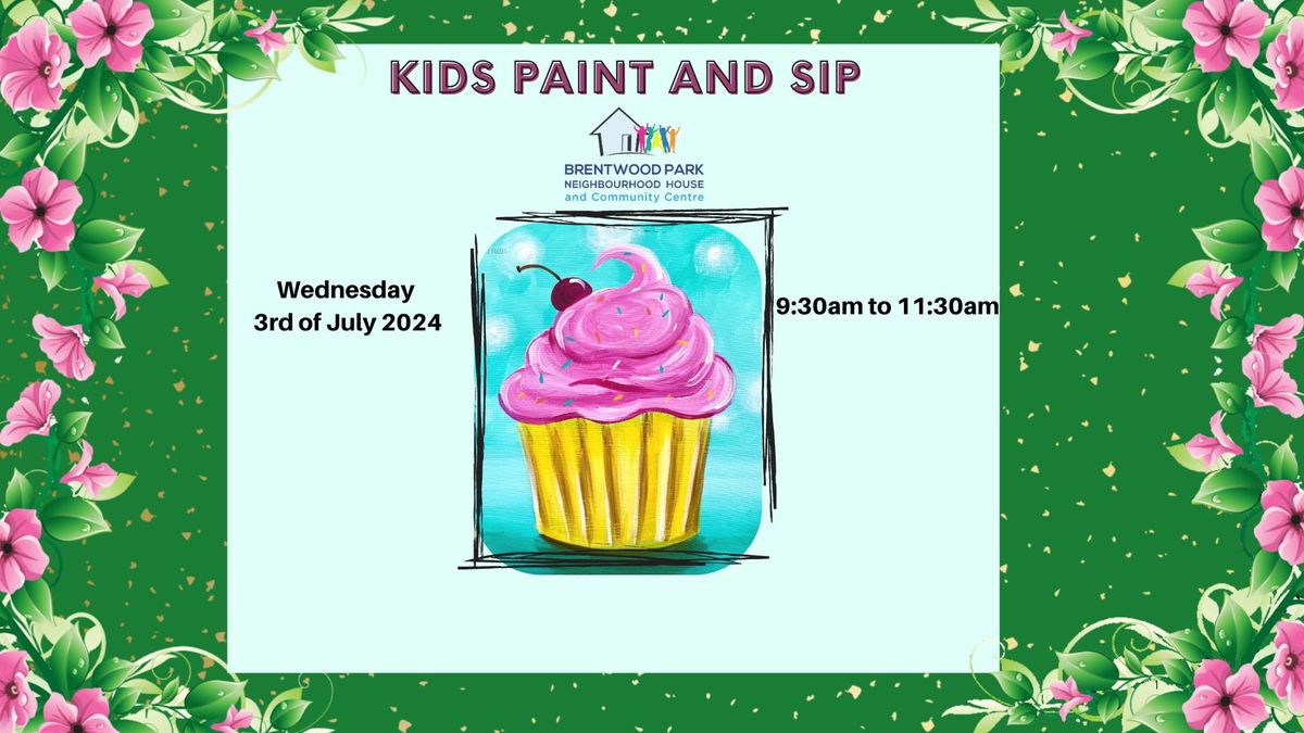 Kids Paint and Sip - Cupcake