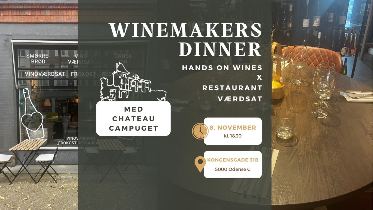 Hands on Wines X Restaurant V\u00e6rdsat Winemakers Dinner Chateau Campuget  8\/11 - 2024