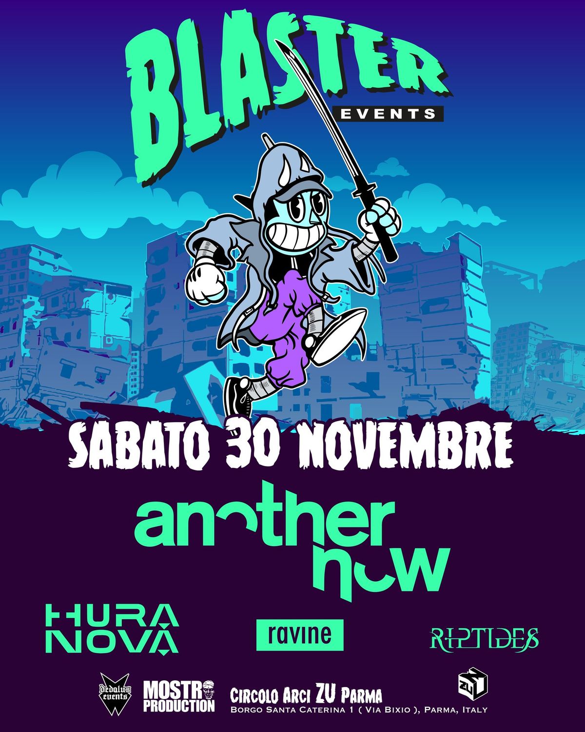 BLASTER @ Circolo Arci Zu, Parma - 30 Novembre 2024