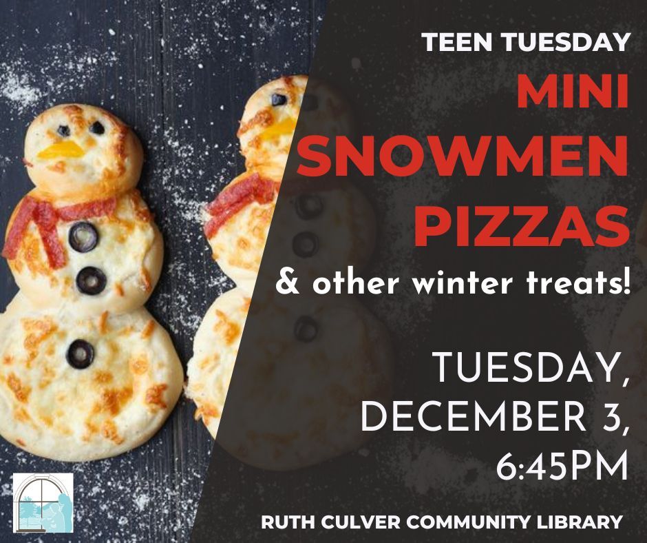 Teen Tuesday: Snowmen Pizzas