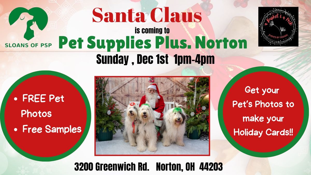 Pet Supplies Plus Norton welcomes Santa Claus!