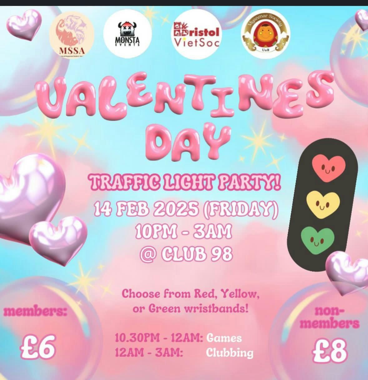 BRISTOL MSSA X MONSTA \u201cVALENTINES DAY TRAFFIC LIGHT PARTY\u201d