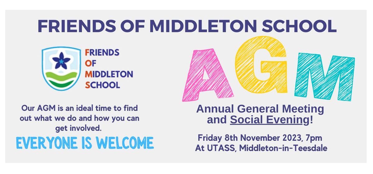 Annual General Meeting and SOCIAL EVENING!!