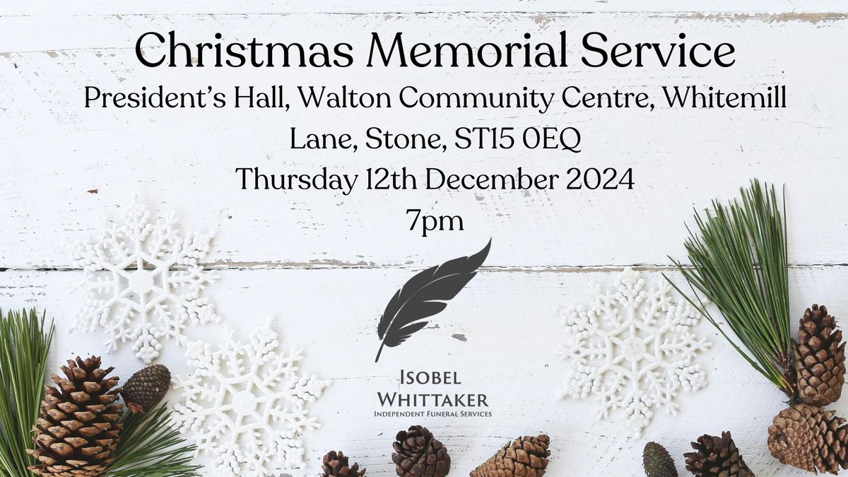 Christmas Memorial Service