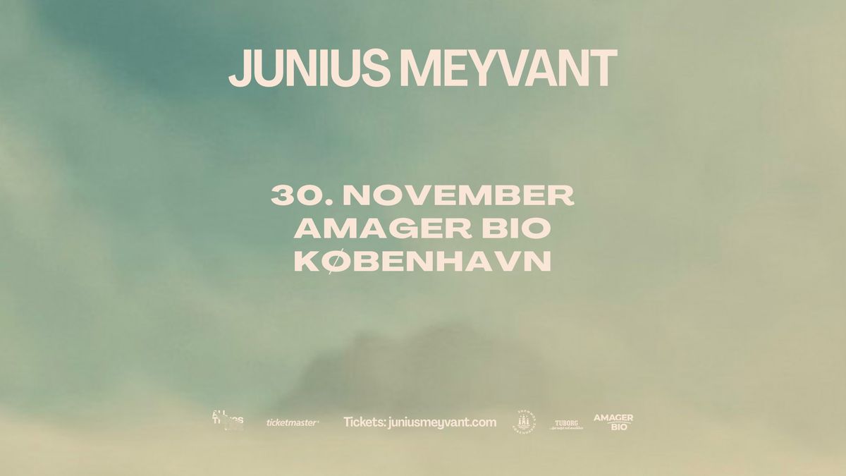 J\u00fan\u00edus Meyvant - 30. november - Amager Bio