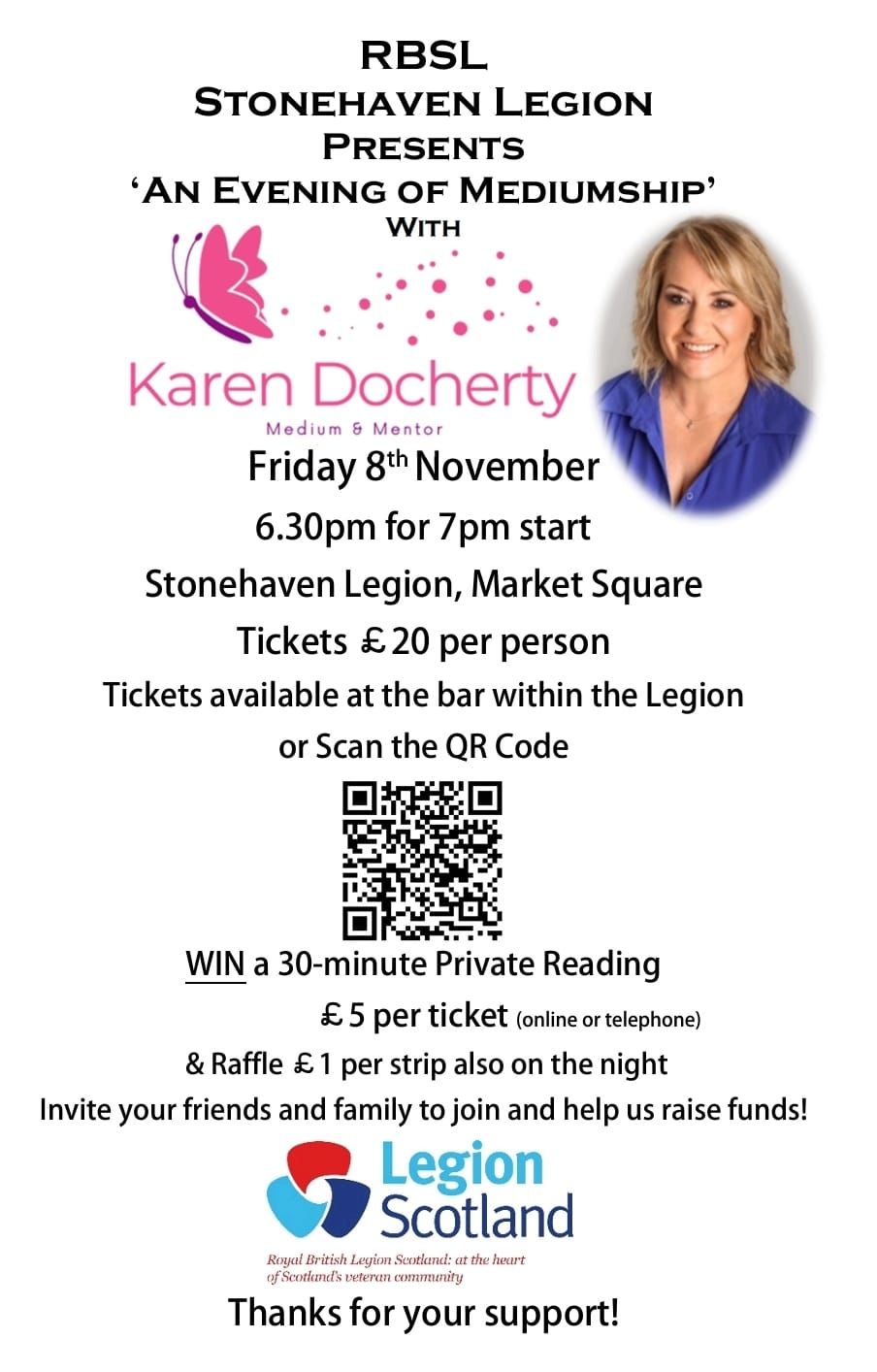 An evening of mediumship with Karen Docherty 