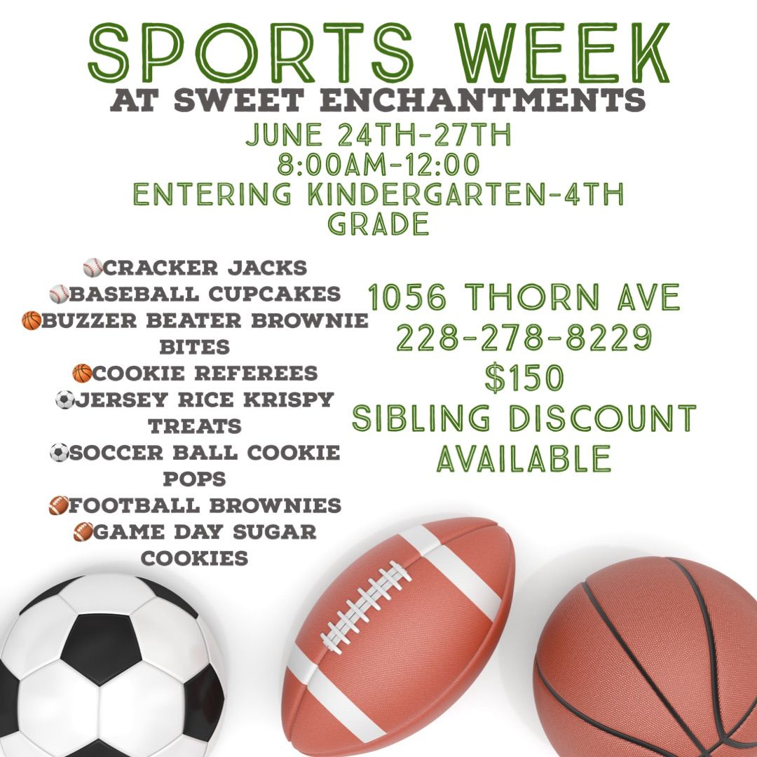Sports Themed Baking Camp