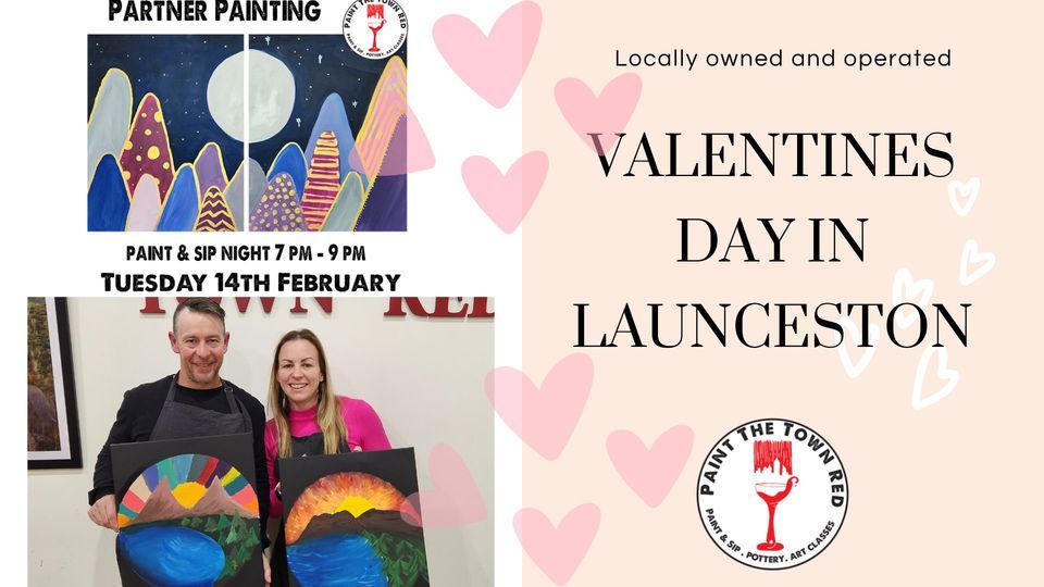 Valentines Day Paint + LIVE Music + Cocktails + platter, Paint The Town