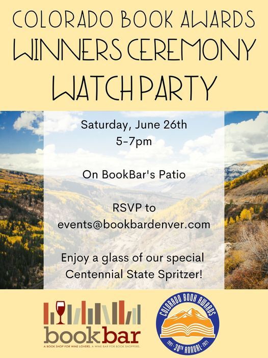 Colorado Book Awards Winners Ceremony WATCH PARTY!