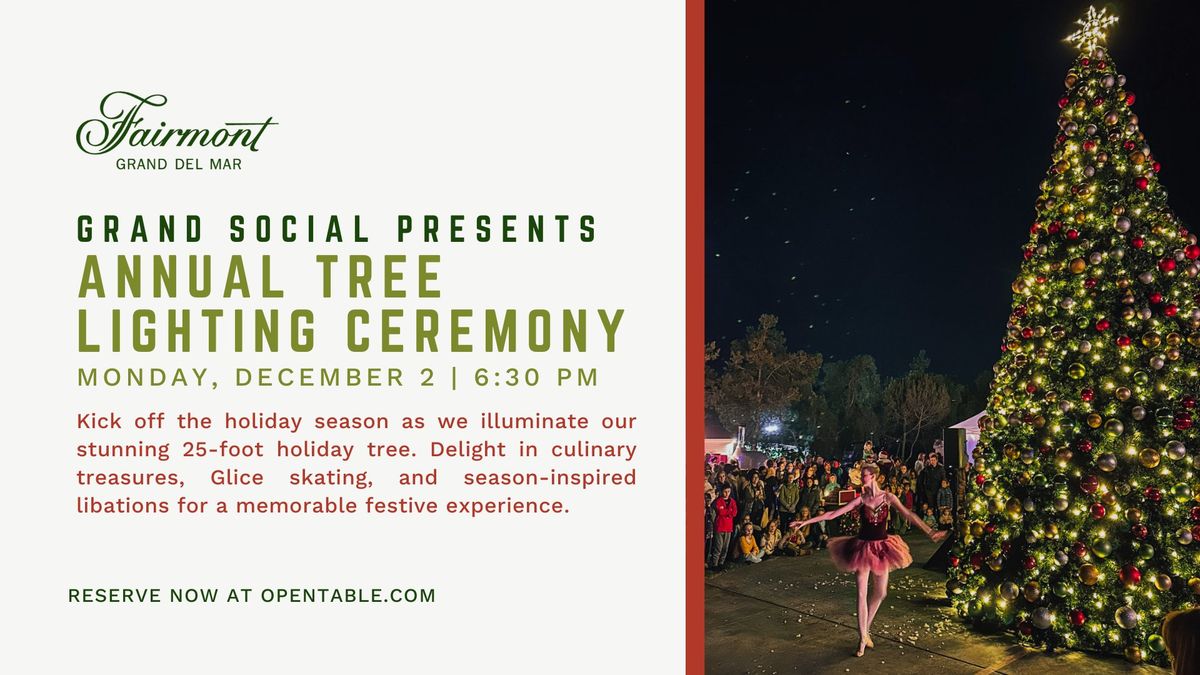 Annual Tree Lighting Ceremony at Grand Social