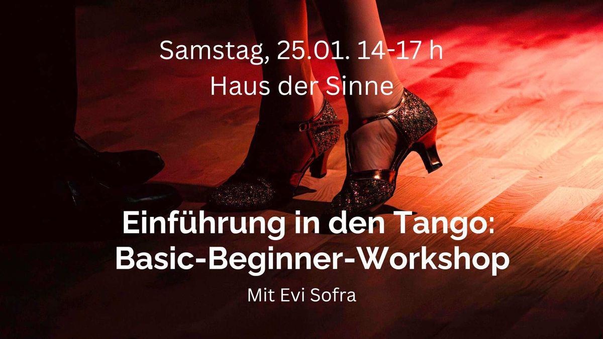 Einf\u00fchrung in den Tango: Basic-Beginner-Workshop mit Evi Sofra