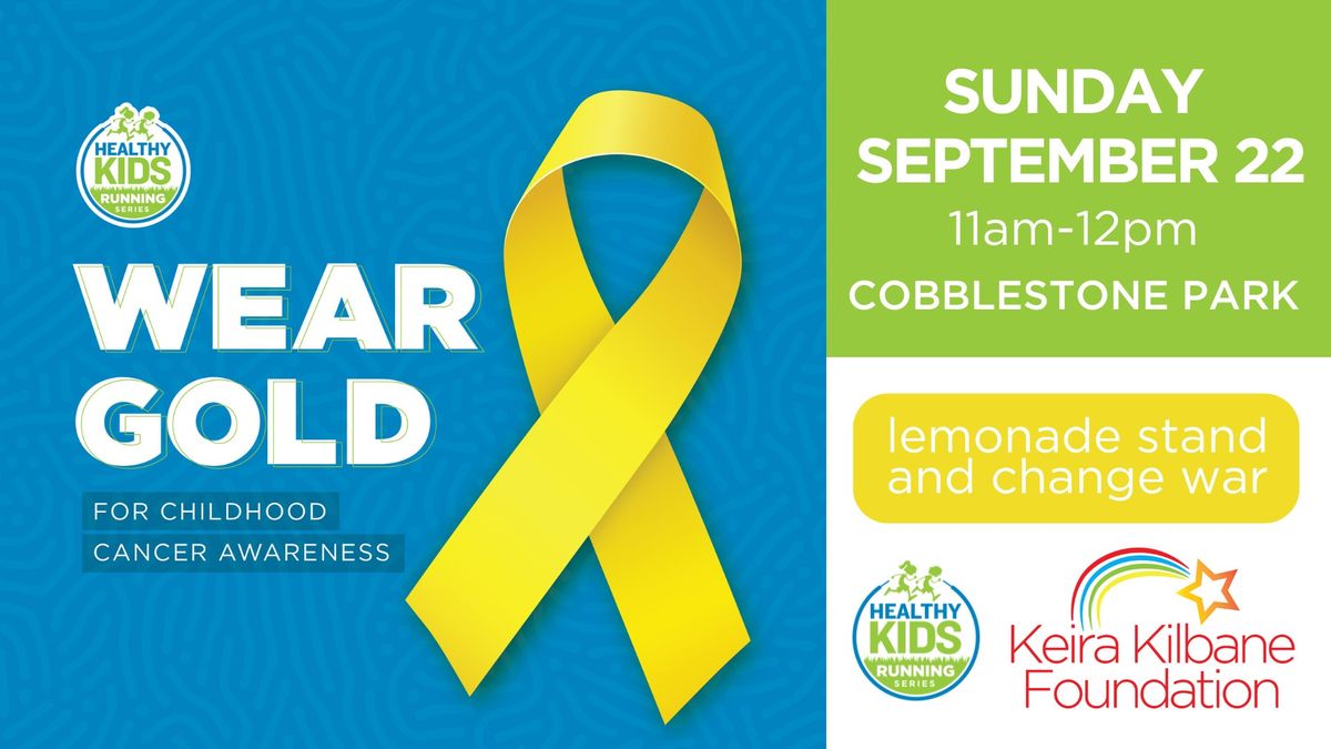 Go Gold for Childhood Cancer Lemonade Stand & Change War