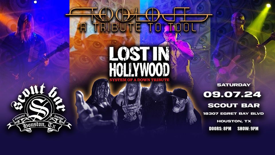 Tooloji - a tribute to Tool + Lost in Hollywood - System of a Down tribute