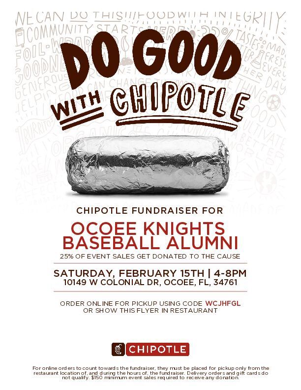 Chipotle Spirit Night