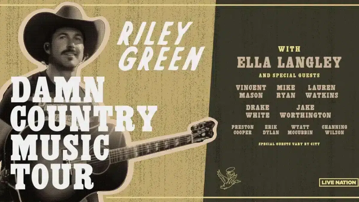 Riley Green with Ella Langley, Drake White, and Channing Wilson