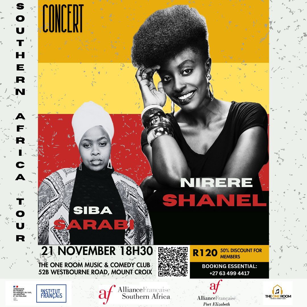 Alliance Fran\u00e7aise Southern Africa-Port Elizabeth presents: Nirere Shanel and Siba Sarabi Live