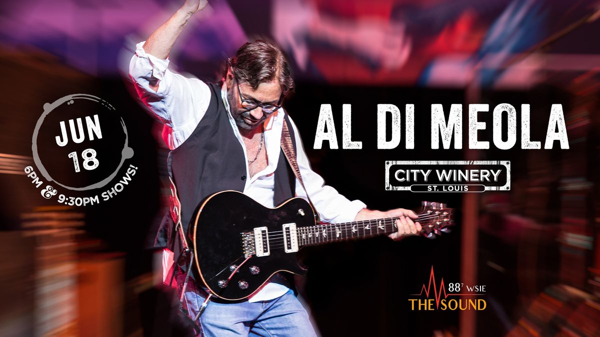 Al Di Meola presented by WSIE - 2 Shows! at City Winery STL