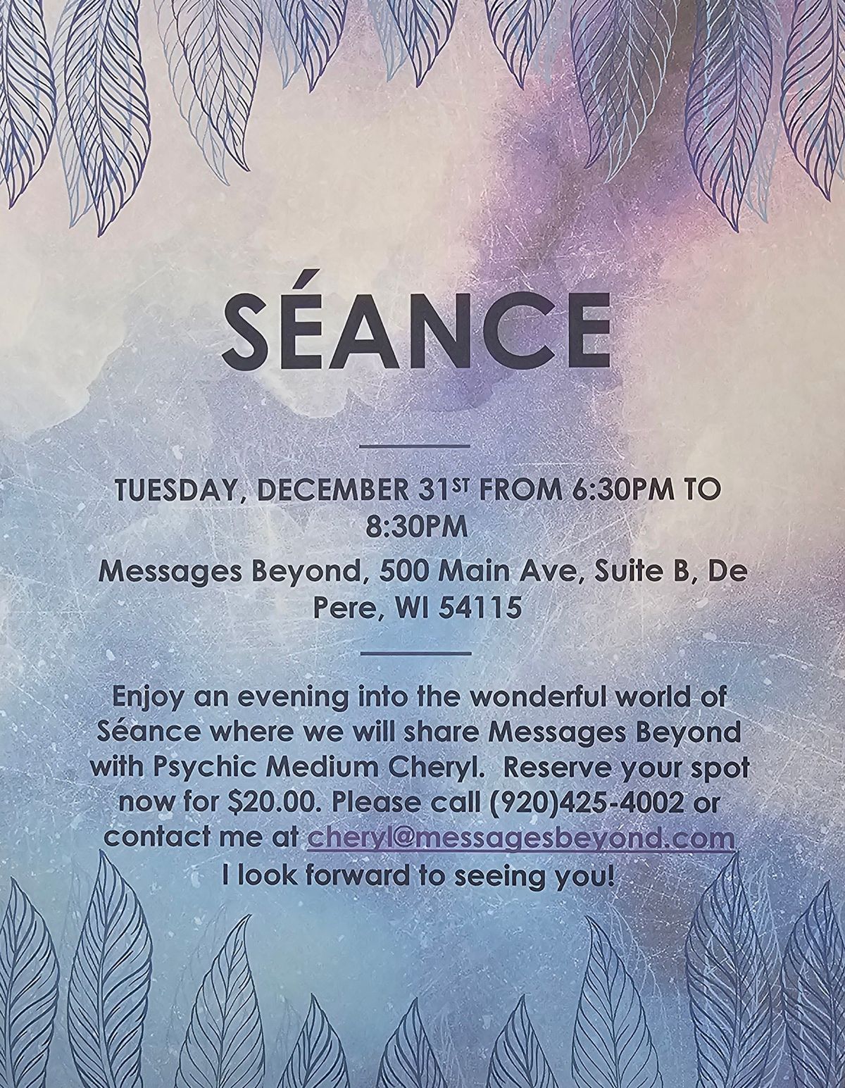 Seance at Messages Beyond