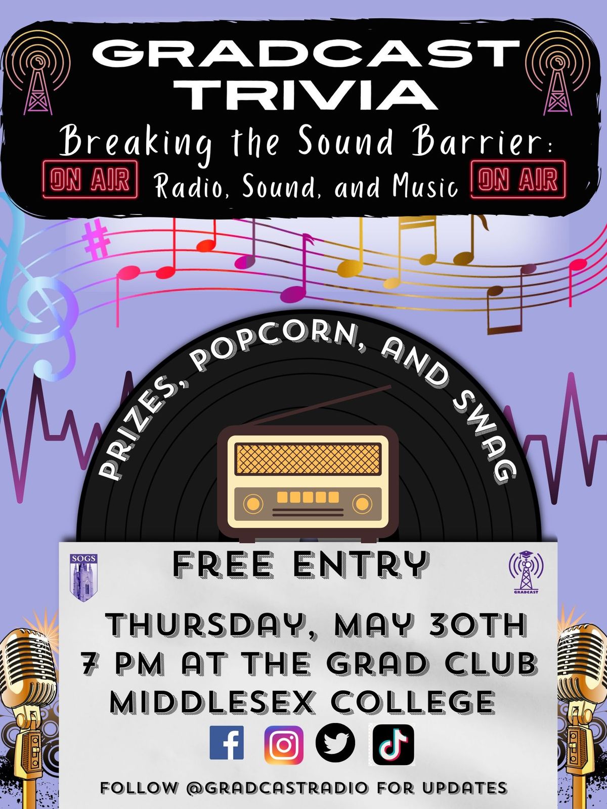 GradCast Trivia: Breaking the Sound Barrier: Radio, Sound, and Music \ud83c\udfb6 