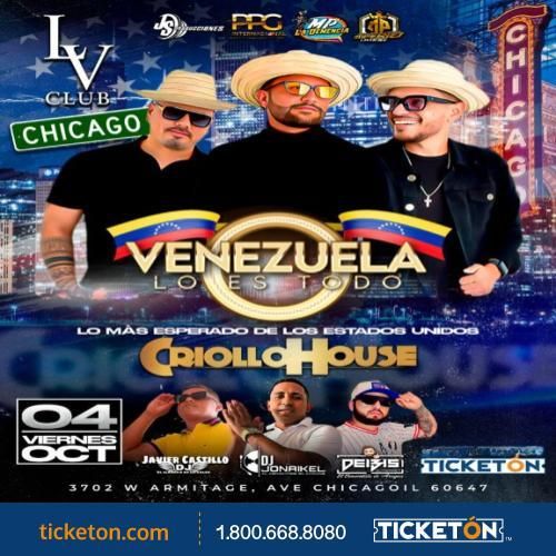  POR PRIMERA VEZ CRIOLLO HOUSE  en Chicago