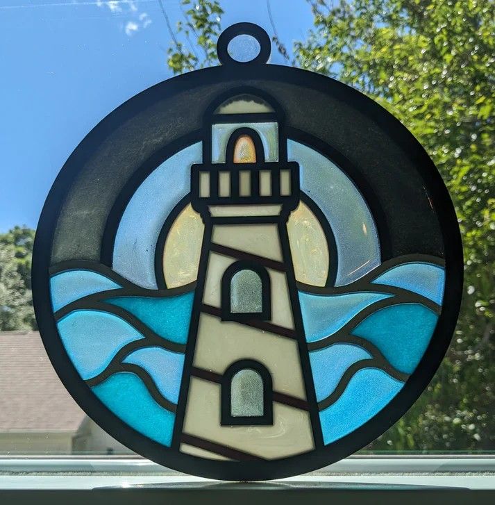 Crafts & Drafts:  Faux Stained Glass