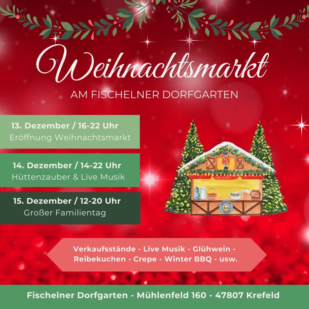 Weihnachtsmarkt am Fischelner Dorfgarten