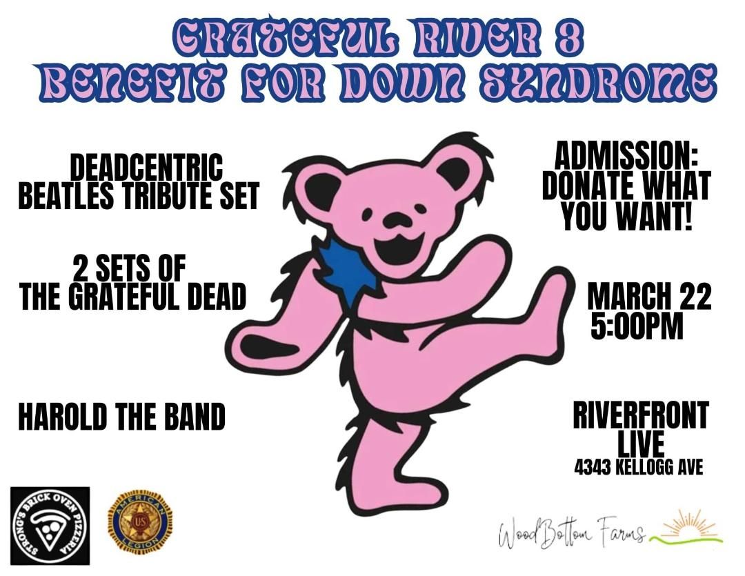 Grateful River III. Benefit For Down Syndrome. Featuring DeadCentrc and  Harold the Band