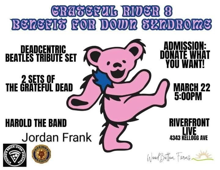 Grateful River III. Benefit For Down Syndrome. Featuring DeadCentrc and  Harold the Band