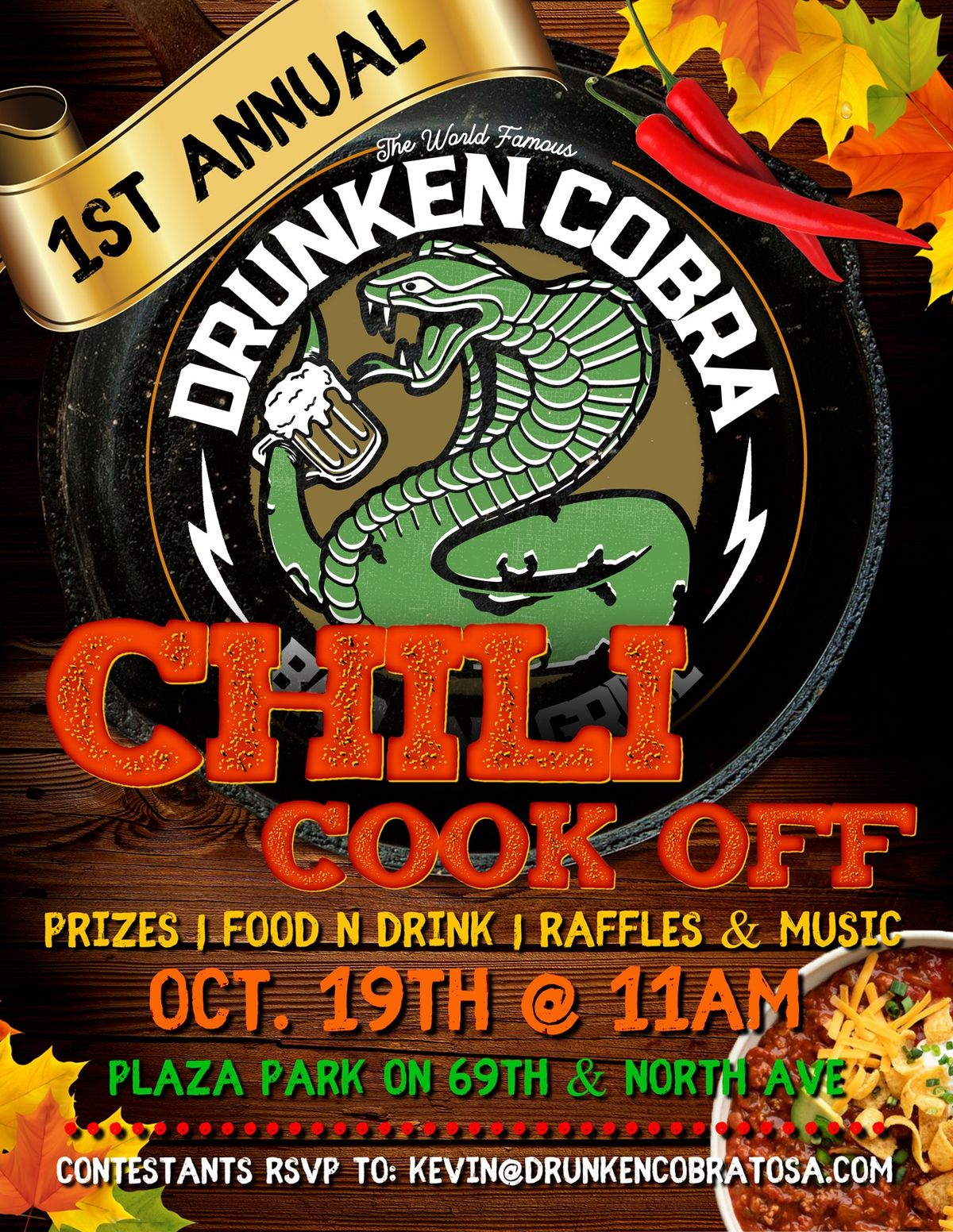 1st Annual Drunken Cobra Chili Cook Off 