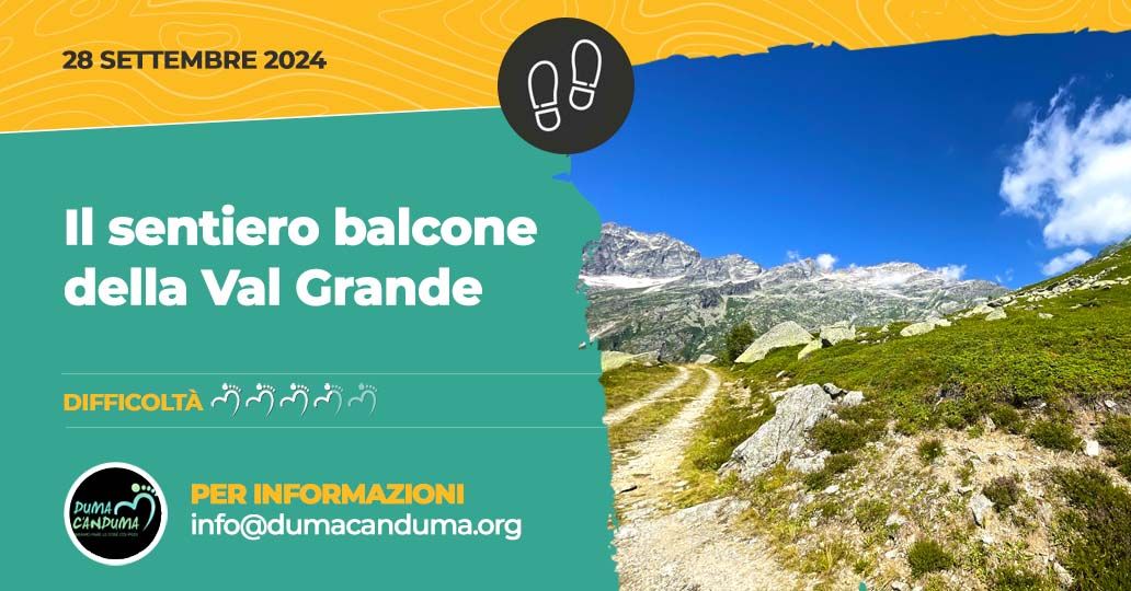 Il sentiero balcone della Val Grande