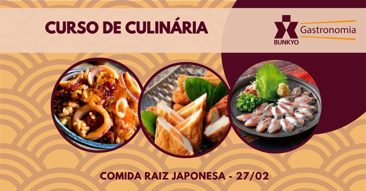 Curso de Gastronomia do Bunkyo - Comida raiz japonesa